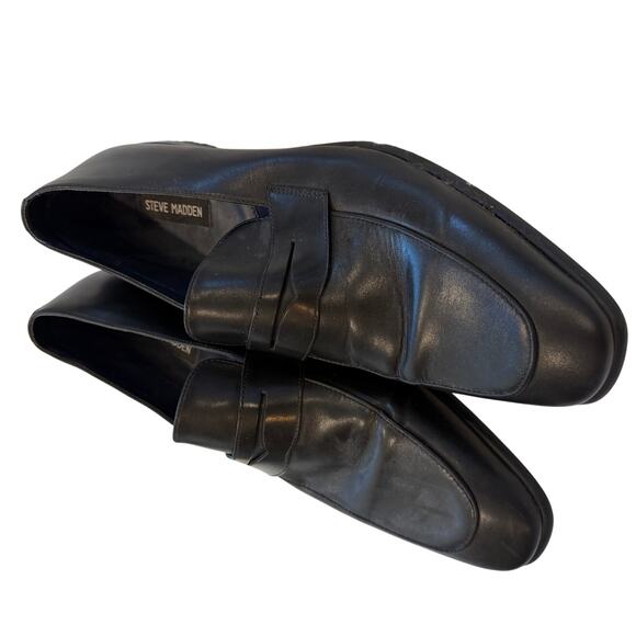 Leather Steve Madden men’s dress shoes workwear classy sz 13 - Picture 3 of 13